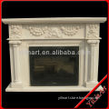 White Marble Indoor Fireplace YL-B196